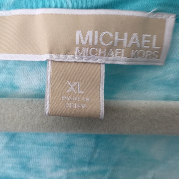 Michael Kors XL Women’s Tie Dye Tshirt. Turquoise - Picture 2 of 4